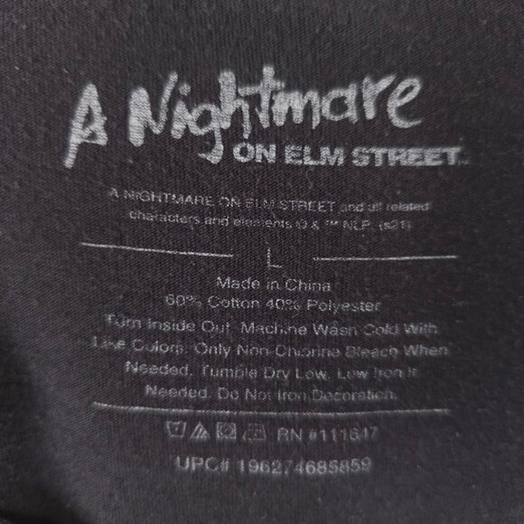 Nightmare On Elm Street 3 T Shirt Mens Size Large Black Dream Warriors Krueger - Picture 6 of 7